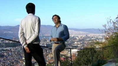 Anonymous defector, fleeing Syria, speaks to the BBC's Fergal Keane