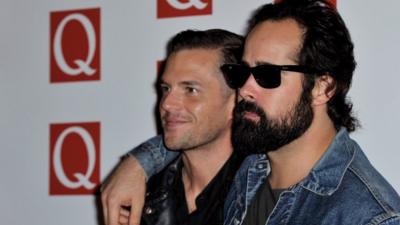 Brandon Flowers and Ronnie Vannucci Jr of The Killers