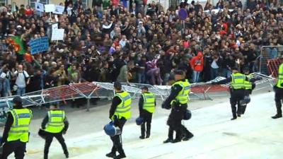 Protest in Lisbon