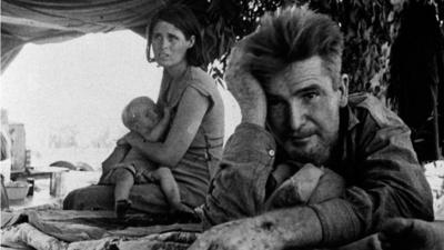 Dust bowl-era family