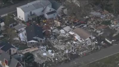 Homes destroyed by Hurricane Sandy