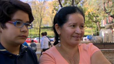 A family facing eviction in Madrid