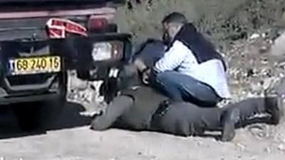 People taking cover in Kiryat Malachi