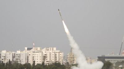 Israel's iron dome defence system in action