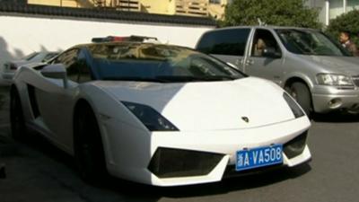 Lamborghini owned by daughter of Zong Qing Hou