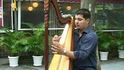 Musician on the streets of Rio de Janeiro