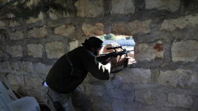 Syrian rebel sniper