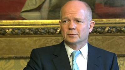 Foreign Secretary William Hague