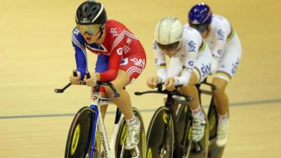 Great Britain's Women's Team Pursuit gold medalists