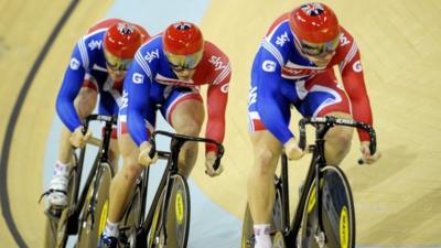 Great Britain's men's team sprint