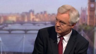 Conservative backbencher David Davis on the Andrew Marr Show