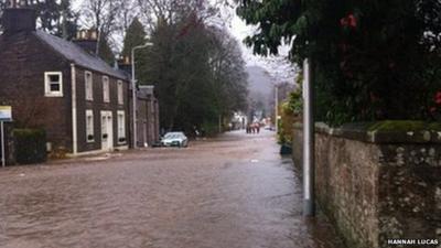 Flooding in Comrie