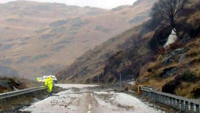 Landslide in Argyll