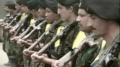 Farc rebels with guns