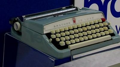 A typewriter