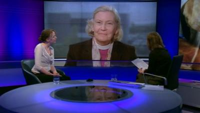 The first ever female Anglican bishop the Right Reverend Victoria Matthews of Christchurch, in New Zealand and the general synod's youngest woman member Emma Forward