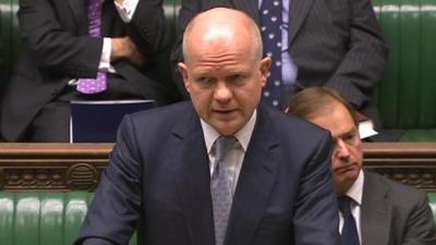 Foreign Secretary William Hague