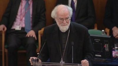 The Archbishop of Canterbury, Dr Rowan Williams