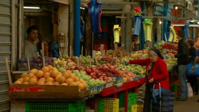 A market in southern Israel