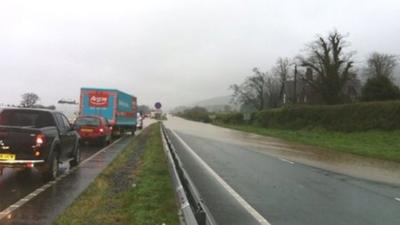 A55 flooding