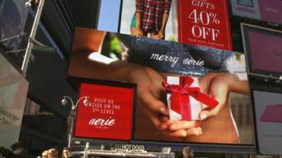 Billboards in Times Square, New York