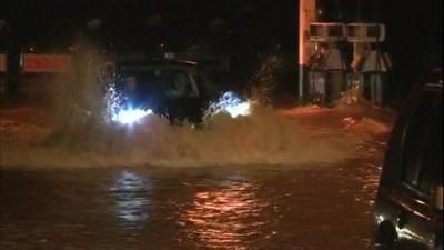 Flooding in Taunton