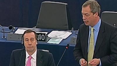 Nigel Farage in European Parliament