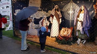 2011's Nativity Scene in Palisades Park