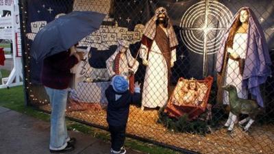 2011's Nativity Scene in Palisades Park