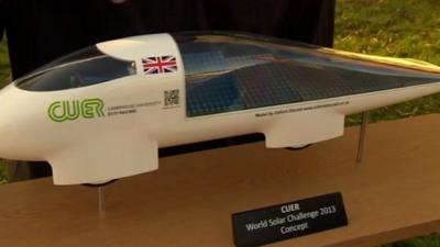 Cambridge University students solar challenge design