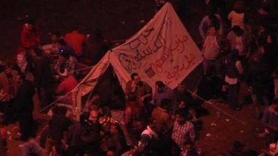 Opposition supporters in Tahrir Square, Egypt