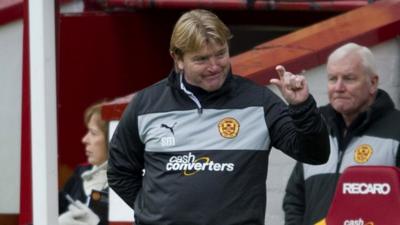 Motherwell manager Stuart McCall