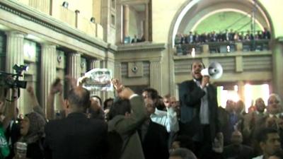 Protests by legal workers in Egypt