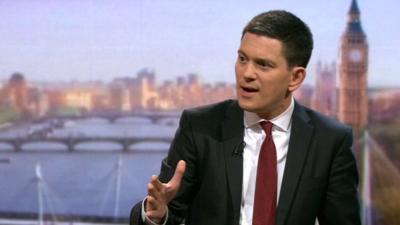 David Miliband on The Andrew Marr Show