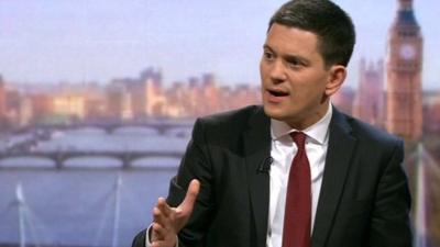 David Miliband on The Andrew Marr Show