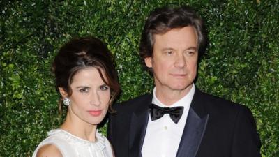 Livia Firth and Colin Firth