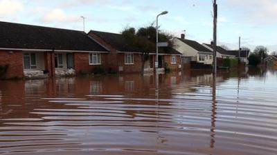 flooded street