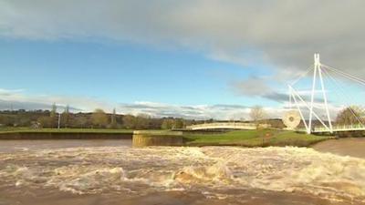 Flooding in Exeter