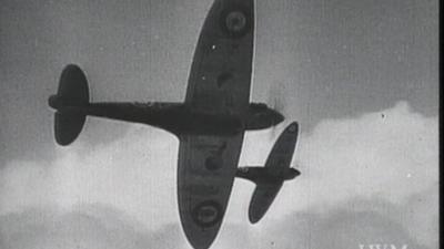 Spitfires in flight