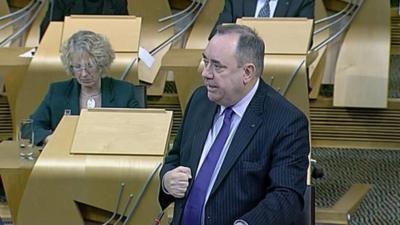 First Minister Alex Salmond