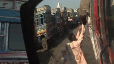 Lorry line up in Surat