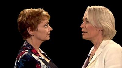 Anne Diamond and Sarah Baxter