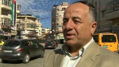 Man on street of Ramallah