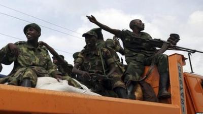 Rebels on a truck