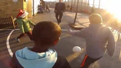 Children playing at Islington school