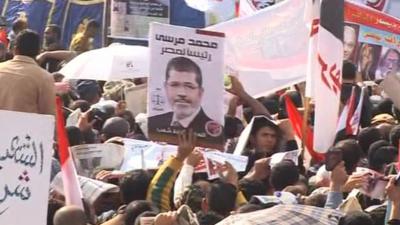 Mass rallies in support of Egypt's President Mohammed Morsi