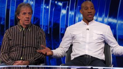 Mark Lawrenson (left) and Dion Dublin