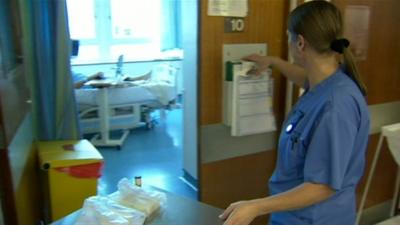 Nurse on a hospital ward