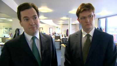 Chancellor George Osborne and Chief Secretary to the Treasury Danny Alexander