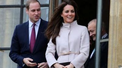 Duke and Duchess of Cambridge on 28 November 2011